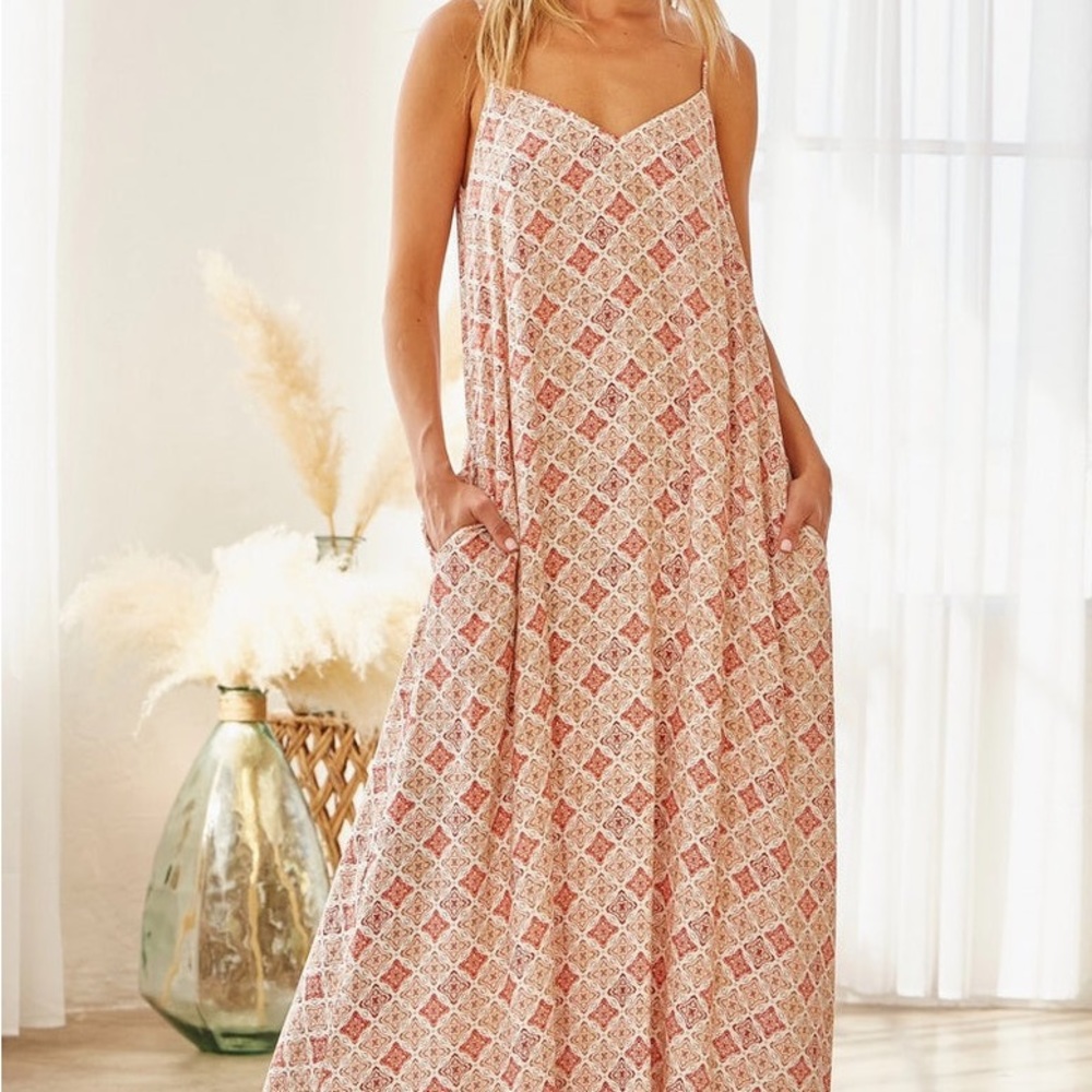 Orange Pattern Dress